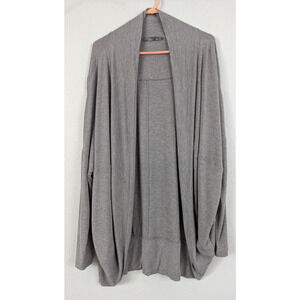Prana sz 3X Foundation Munra Wrap plus yoga sports Cardigan knit gray 2155